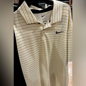 Nike Men's Dri-FIT Tour Striped Polo Men’s size Large L NWT